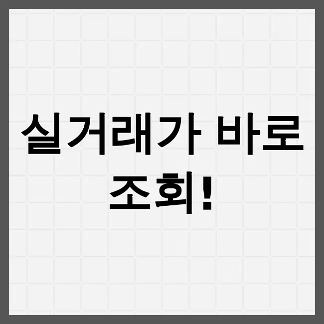 국토부아파트 실거래가조회