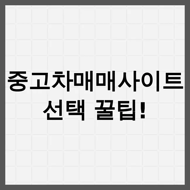 중고차매매사이트