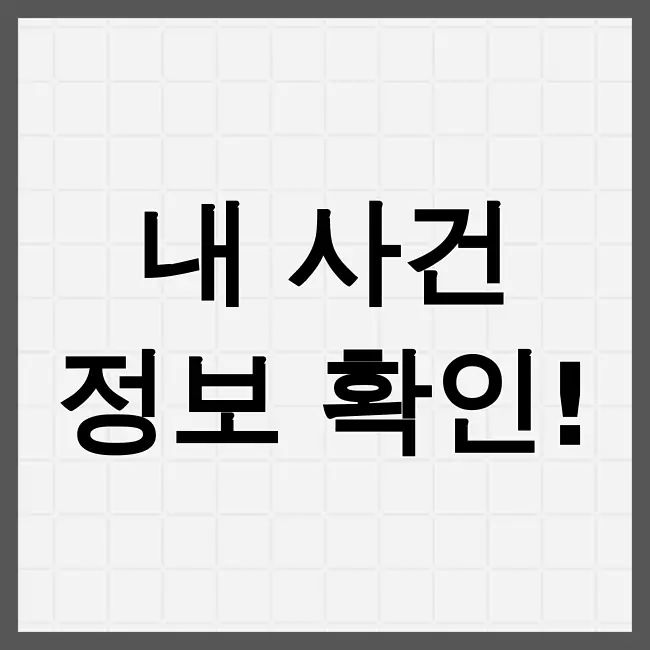 대법원 나의사건검색